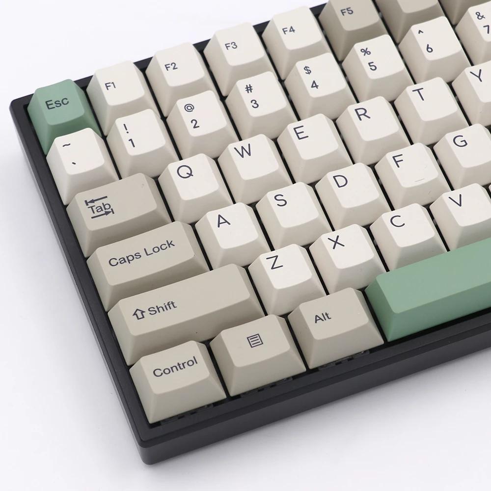 KeyPro-9009 레트로 감열 염료 승화 글꼴 PBT 108/130 키 캡, 체리 프로필 기계식 MX 스위치 키보드용