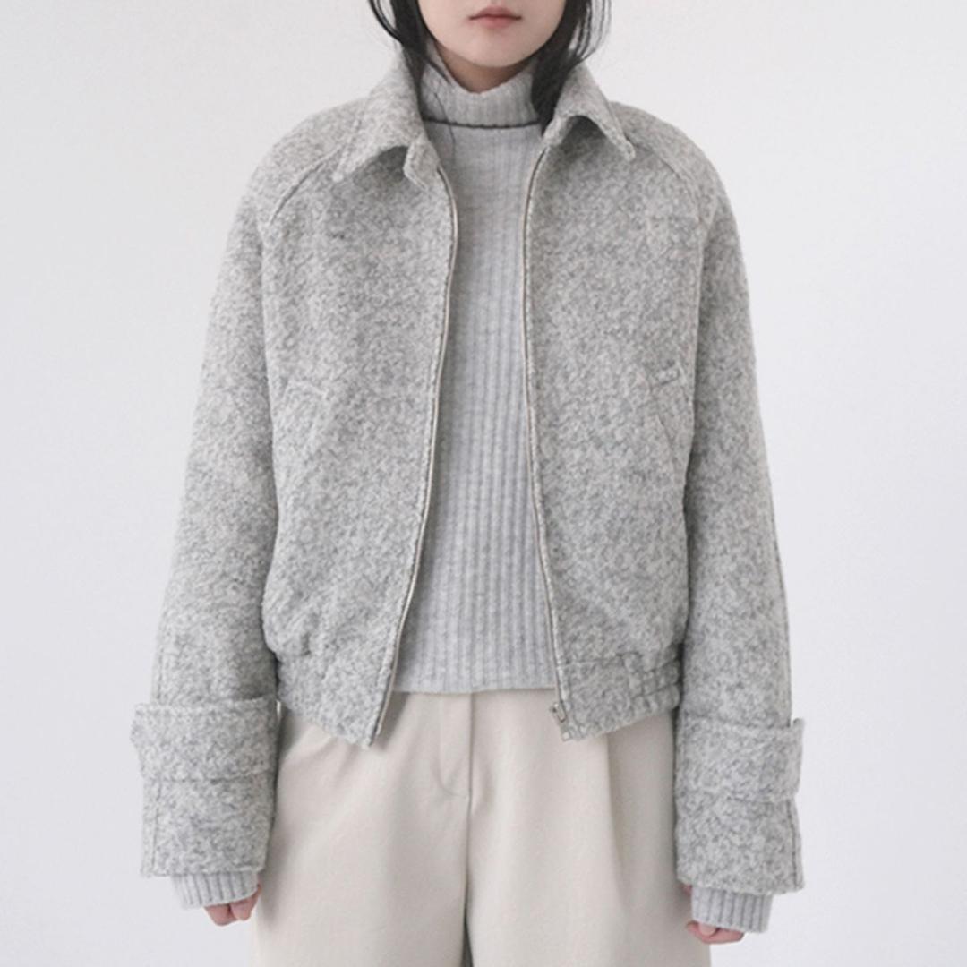 alpaca wool bomber jacket (2colors)