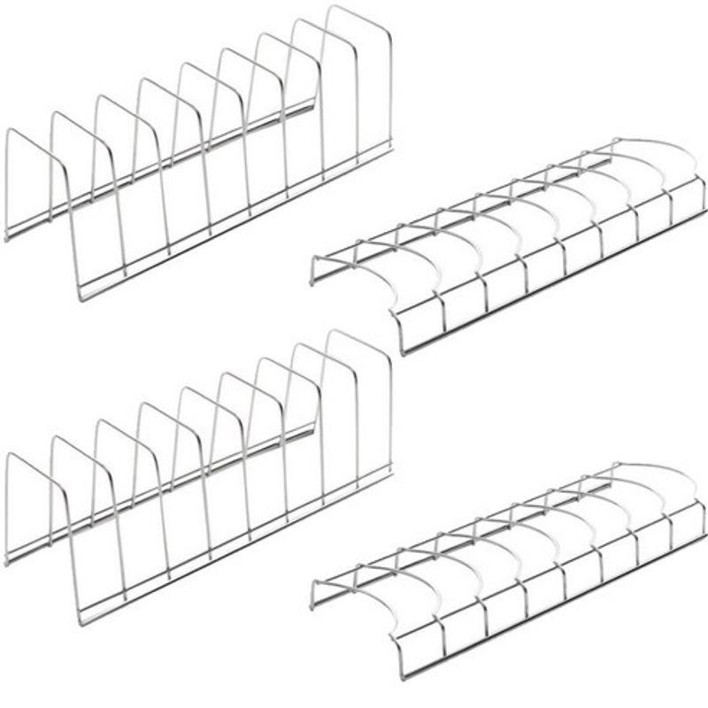 스텐 그릇정리대 2p + 접시정리대 2p 세트