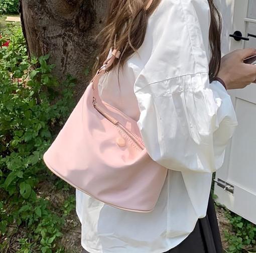 베이직 숄더 호보백 텀블러백 데일리 여행 직장인 엄마가방 핸드백 : Floete