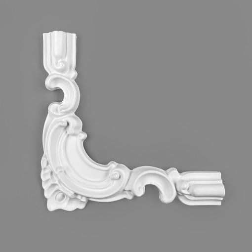 우레탄몰딩 3164(NO.1040 몰딩과 연결) / 화이트 골드 실버 조각 장식