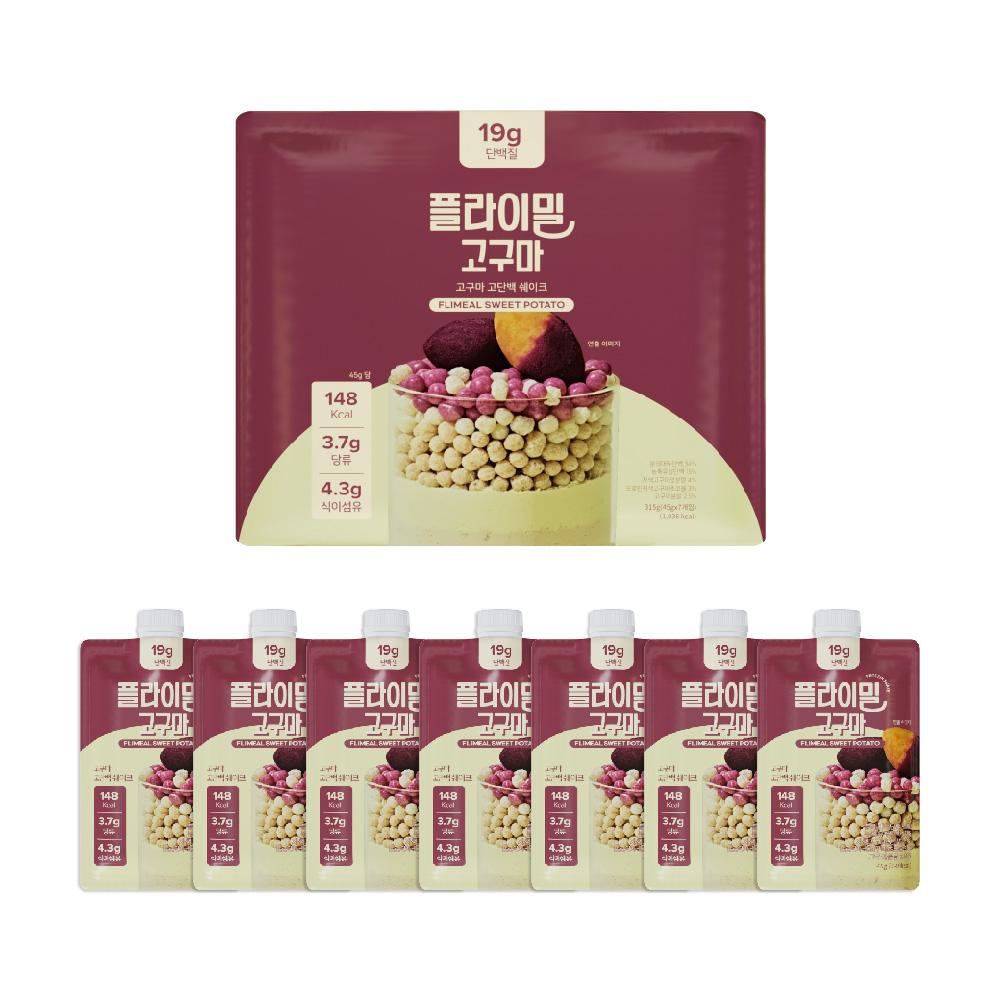 플라이밀 고구마 쉐이크, 45g, 7개 - 쉐이크/영양/선식 | 쿠팡