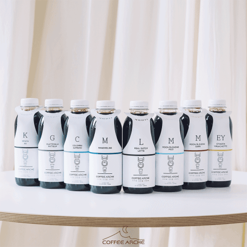 (이주의 원액 20%) 커피아르케 넥라벨 더치커피 보틀 원액 500ml, 1L 10종