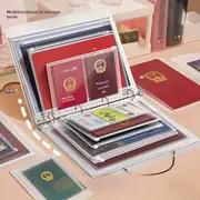1pc 다기능 A4&B5 문서 보관 백, 튼튼한 PP 소재, 가정 및 사무실 사용을 위한 루즈 리프 디자인의 보호 빌 파일 책