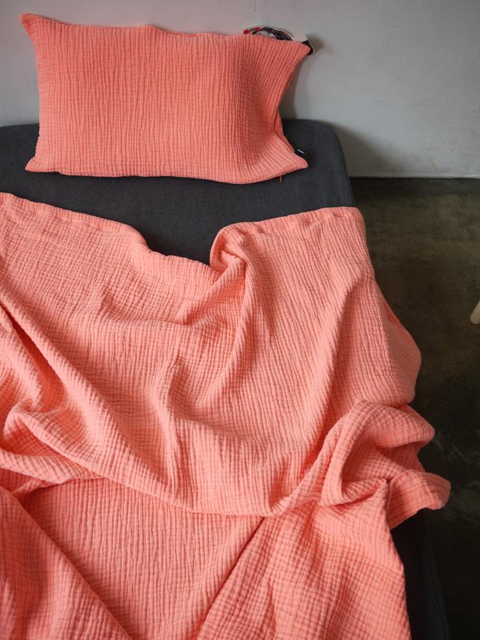 W Gauze Neon Blanketneon orange3중거즈,유아용,싱글