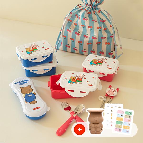 [기획특가] 마이 버디 2단 도시락&수저 세트