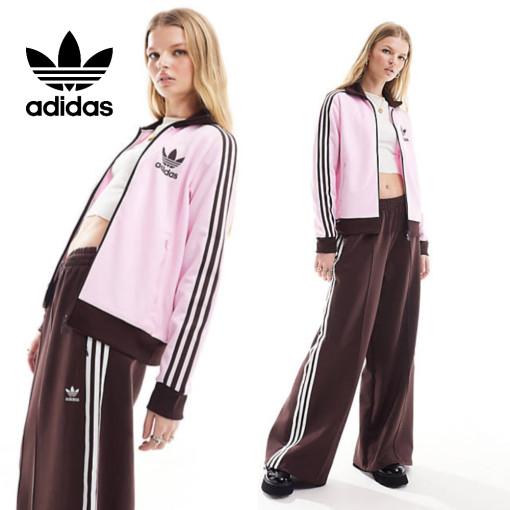 국내배송 아디다스 여성 베켄바우어 핑크 브라운 트랙 져지 자켓