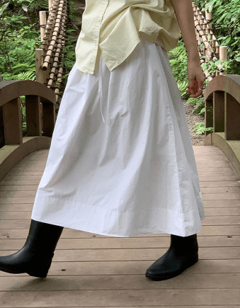 [어튜트](당일)단독/시그니처 코튼 스커트