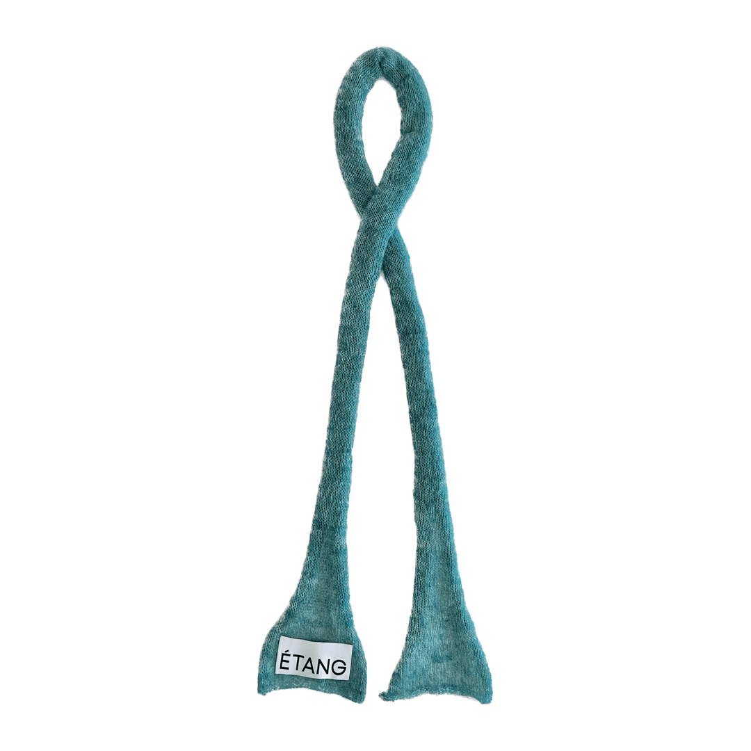 Étang Knit scarf | Mohair_green