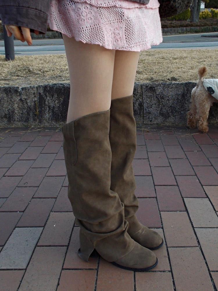 SUEDE WARMER LONG BOOTS