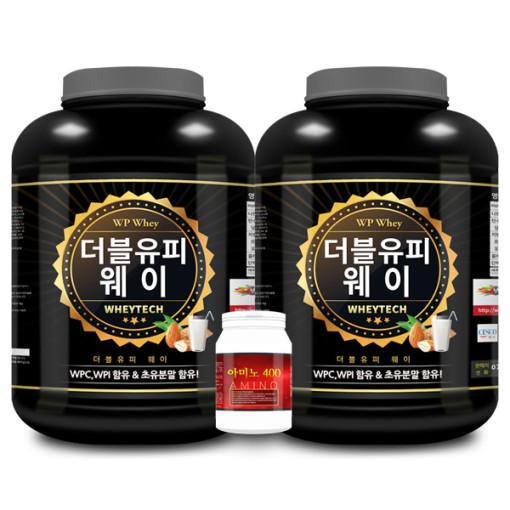 1+1 WP웨이 프로틴 헬스 단백질보충제 WPC 단백질쉐이크 2kg 2통