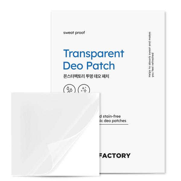 몬스터팩토리 투명 데오패치 겨땀억제 겨드랑이 땀냄새 방지