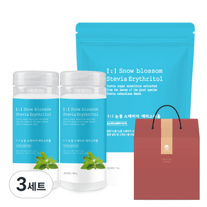 자연지애 눈꽃 스테비아 에리스리톨, 1kg, 1개 - 흰설탕 | 쿠팡