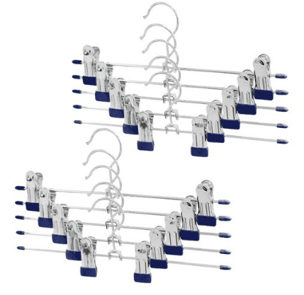 네이쳐리빙 논슬립 코팅 회전형 치마바지걸이, 네이비, 10개 - 치마/바지걸이 | 쿠팡