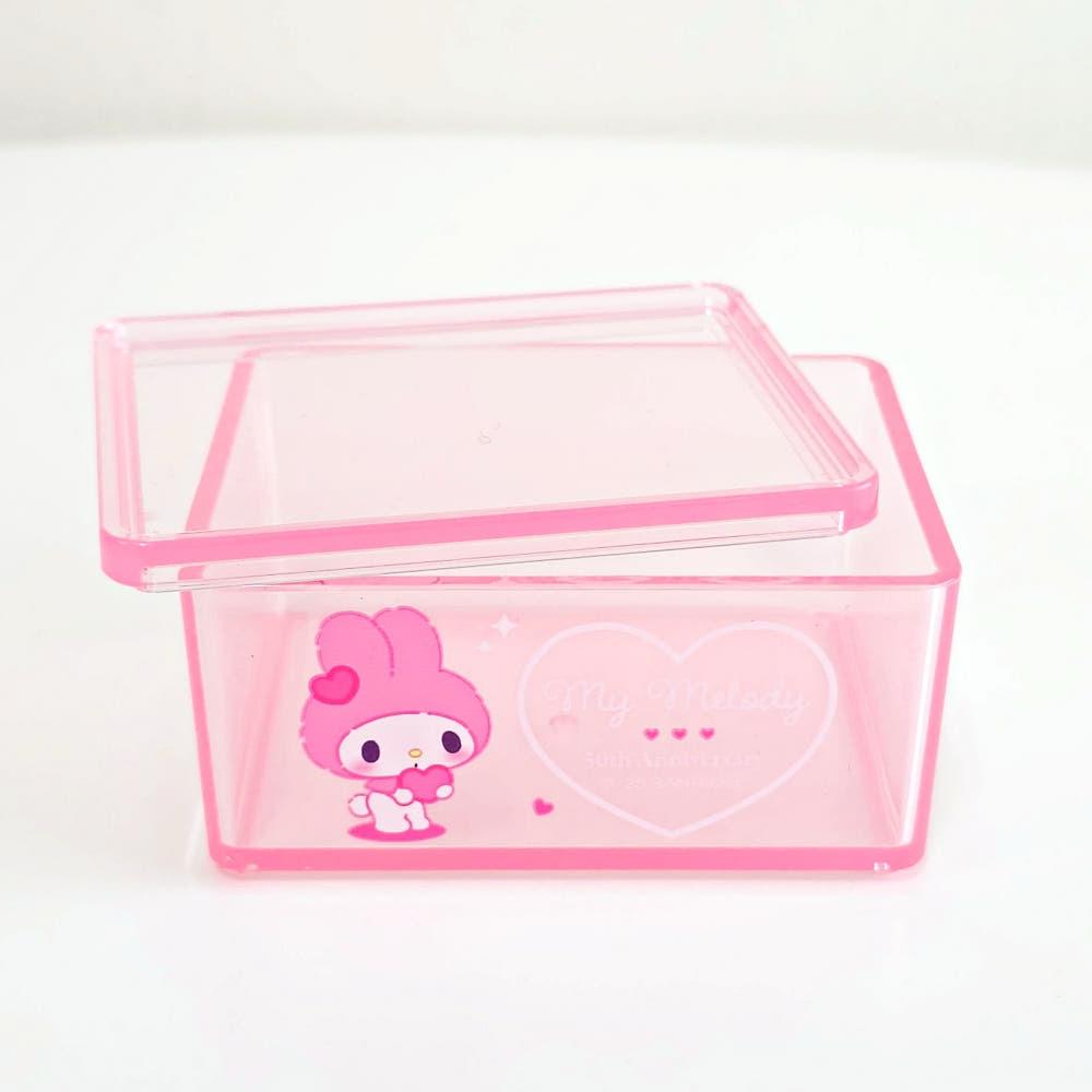 산리오 마이멜로디 50주년 사각 소품 수납 케이스 S 정리 보관