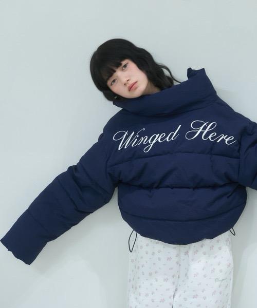 Stand collar short volume jacket/スタンドカラーショートボリュームジャケット