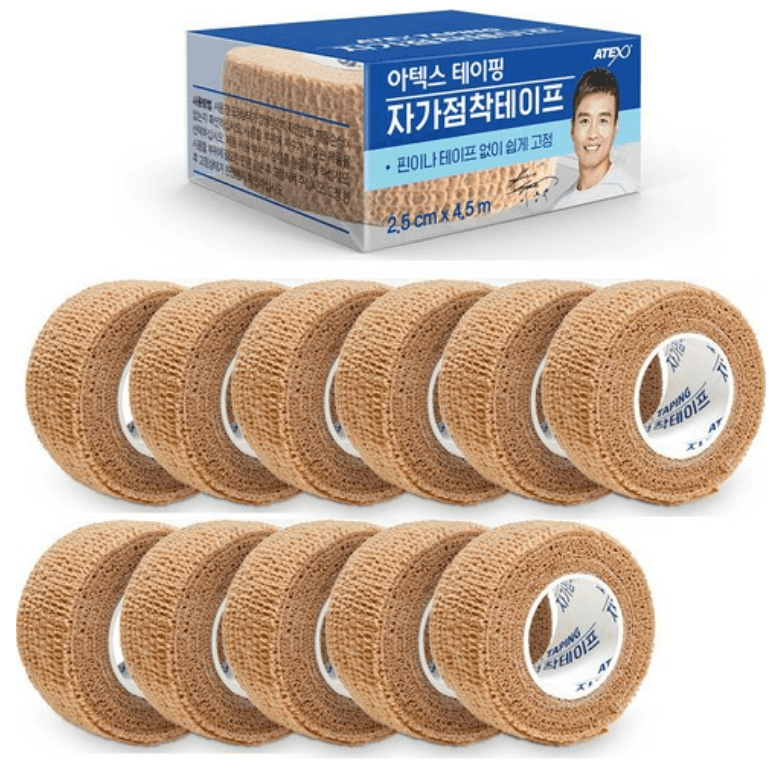 아텍스 자가점착 테이프, 1개입, 12개 - 알콜솜/거즈/붕대 | 쿠팡