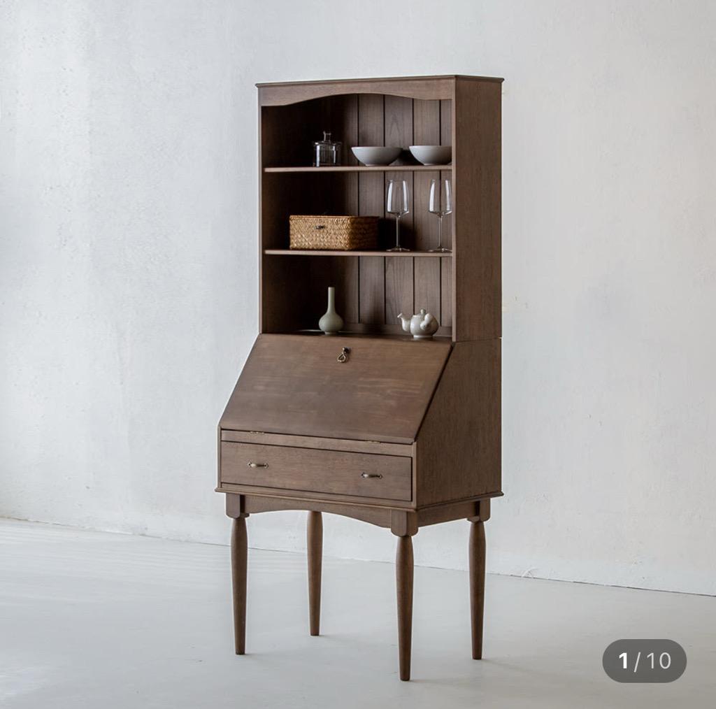 이카 원목 뷰로 데스크 01 책장세트