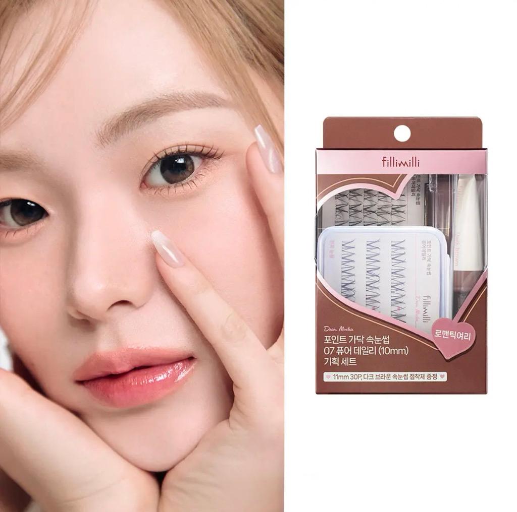 필리밀리 노글루/포인트 가닥 속눈썹 12종/접착제 택1 | 올리브영