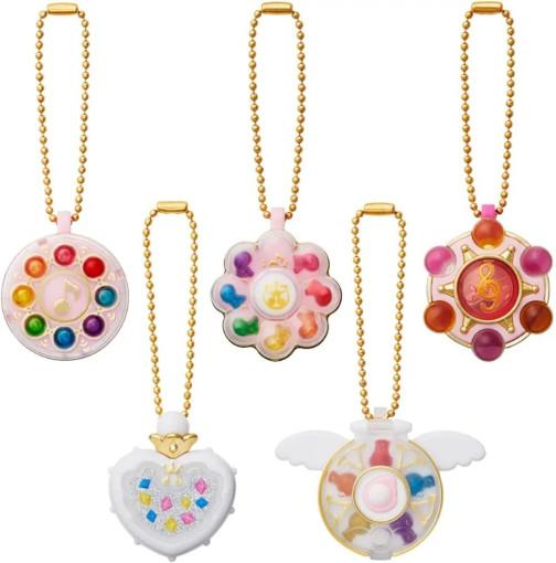 반다이 오자마녀 도레미 꼬마마법사 레미 견습탭 미니어쳐 볼체인 키체인 키링 5종 츄잉껌