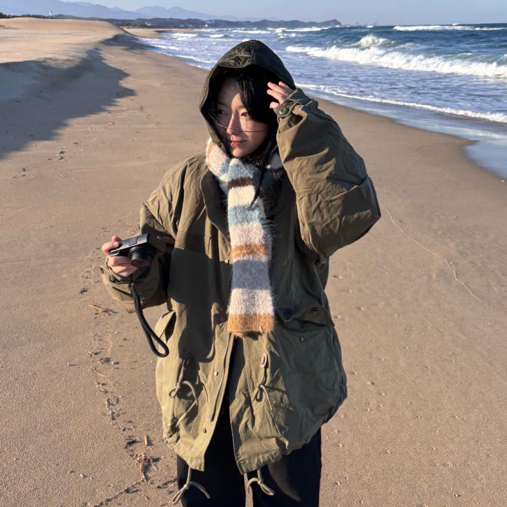 m65 fishtail short jacket 피쉬테일 누빔 숏 야상 자켓 (2color)