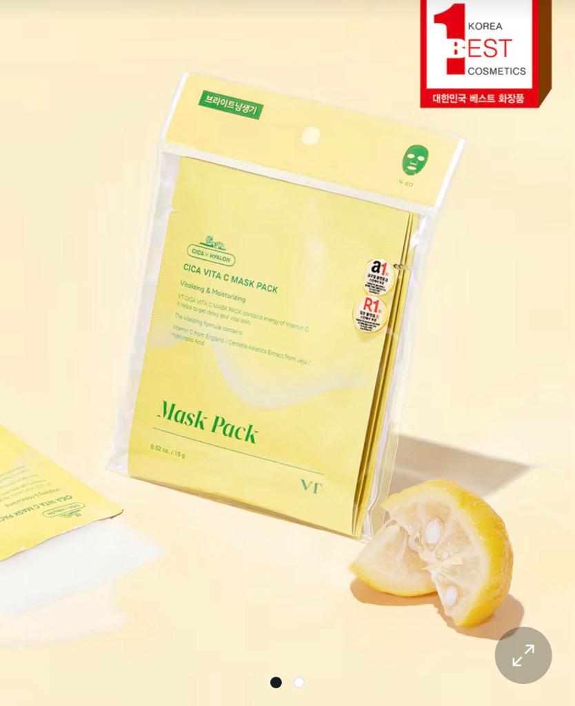 VT 시카 비타씨 마스크팩 4매입