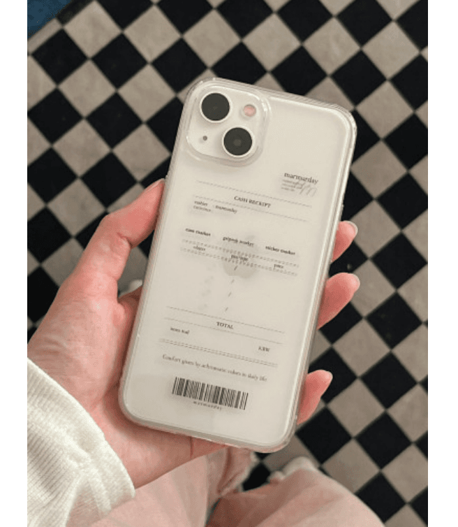 마머데이ㅣreceipt 젤리하드케이스 iphone 13