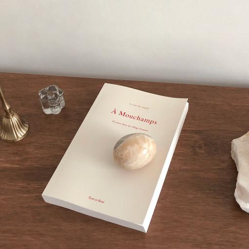 마블 에그 페이퍼웨이트 스톤 대리석 소품 문진 오브제