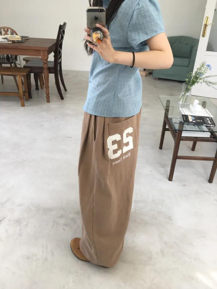(*추천/3 color*) 23자수 와이드 스웻팬츠