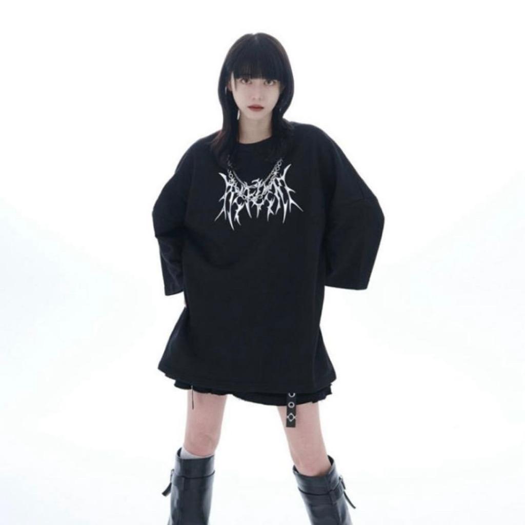 REFLEM 레플렘 체인 TPU 메탈릭 로고 티셔츠