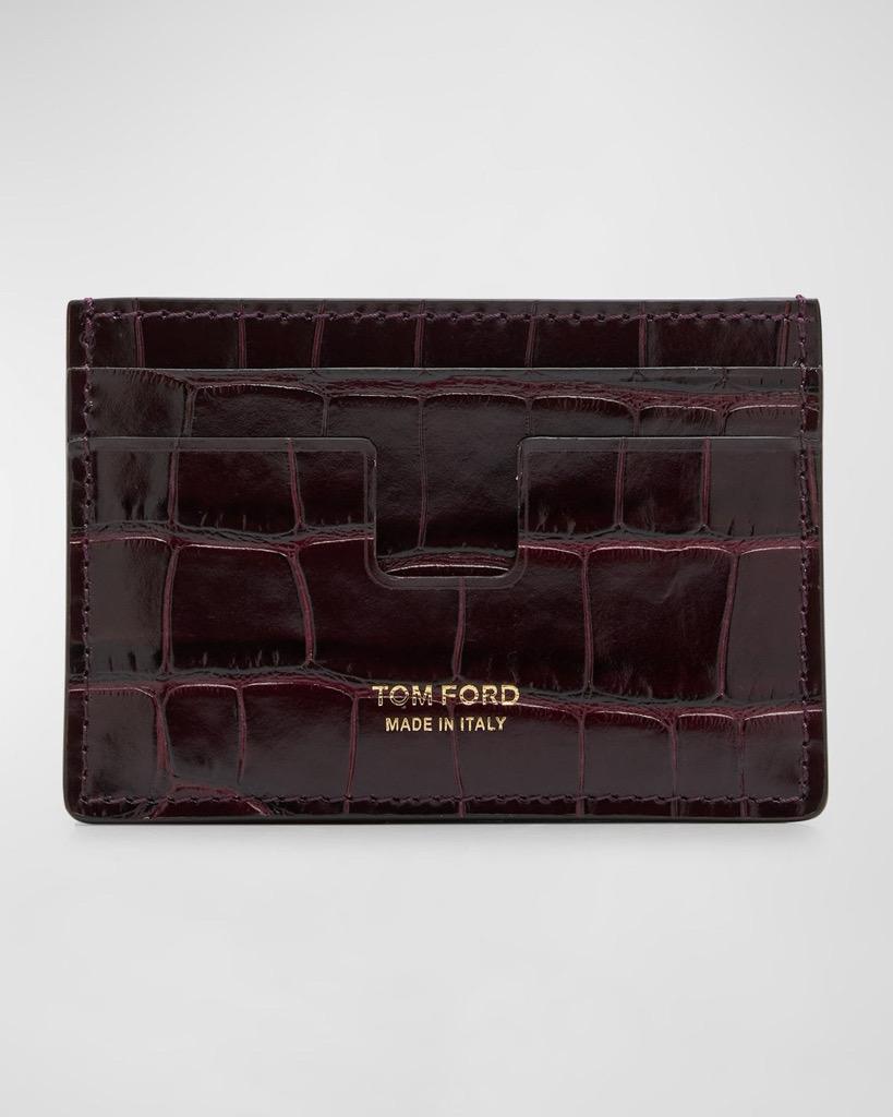 Tom Ford Lizard Skin Effect Card Holder