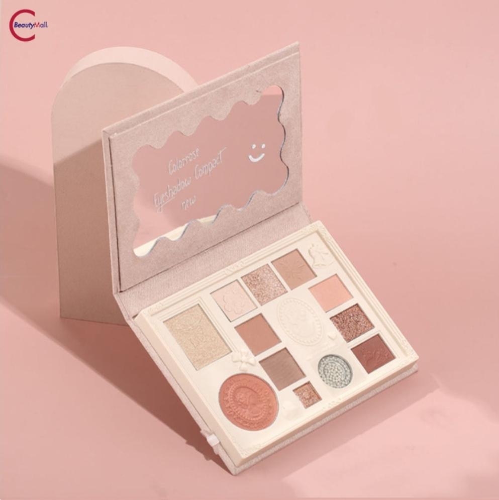 컬러로즈 12-컬러 엠보스드 아이섀도우 팔레트 - COLORROSE 12 Color Embossed Eyeshadow Palette