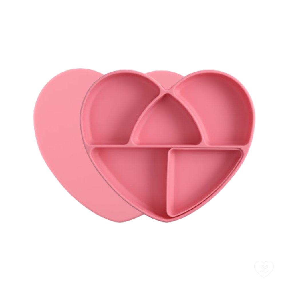 SS24[러빗] 러빗 하트흡착식판 (Rose)