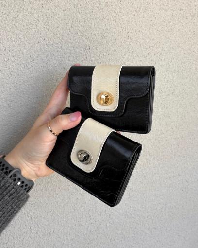 PUDIN WALLET (MIX BLACK) 푸딘월렛 믹스블랙 ( 러디지갑 )