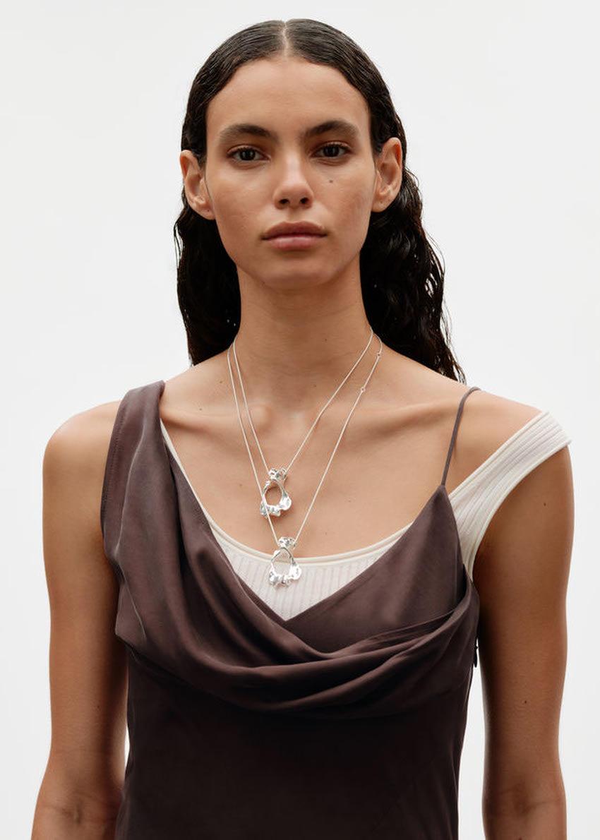 실버 팬던트 초커