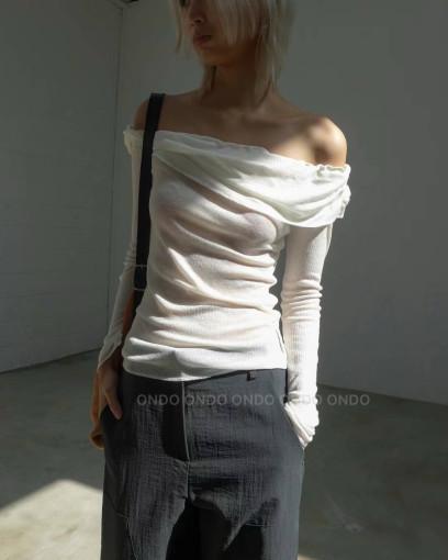 베러 유로 오프 숄더 티 (3colors)