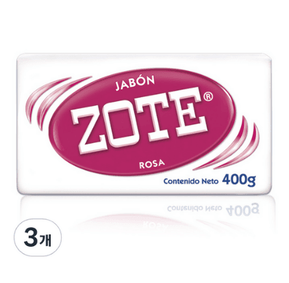 체리하우스 ZOTE 세탁비누 핑크, 400g, 3개 - 세탁비누 | 쿠팡