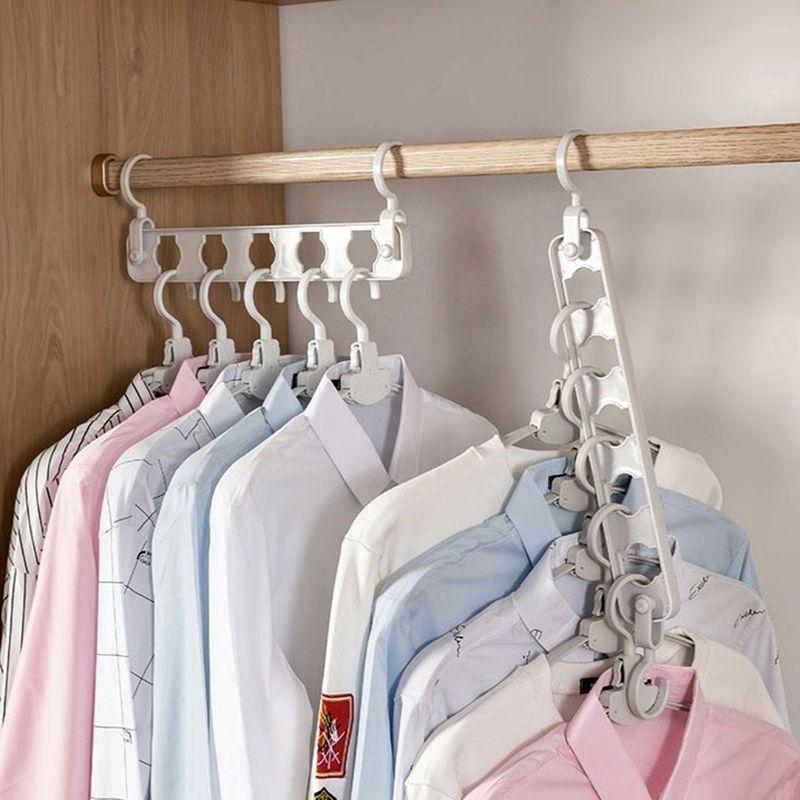 목 늘어남 방지 1초면 툭 접이식 매직옷걸이 10개