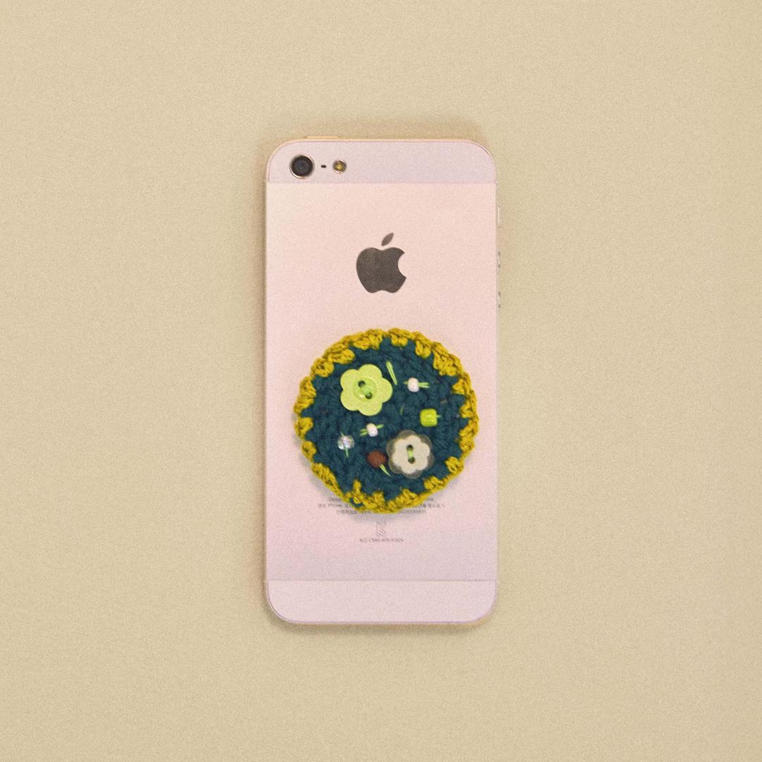Button Home Tok - green