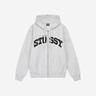 Stussy Block Sport Zip Hoodie Ash Heather