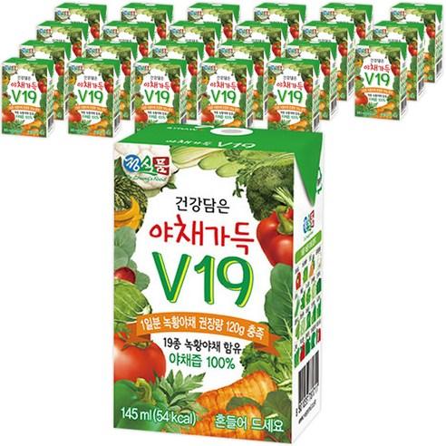 정식품 건강담은 야채가득 야채즙 V19