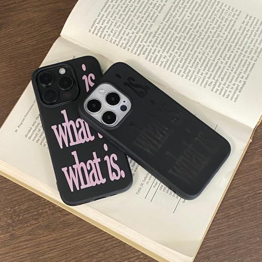 [포프트] what is. 무광 블랙 젤리 케이스 (2color)