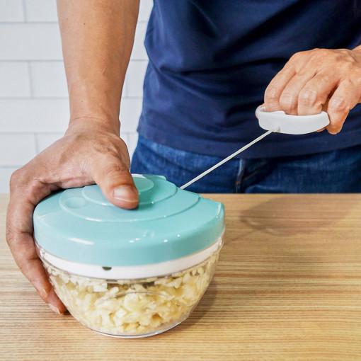 키친구 다지기 이유식 야채다지기 고기 양파 채소 만능 수동다지기 마늘가는기계 500ml