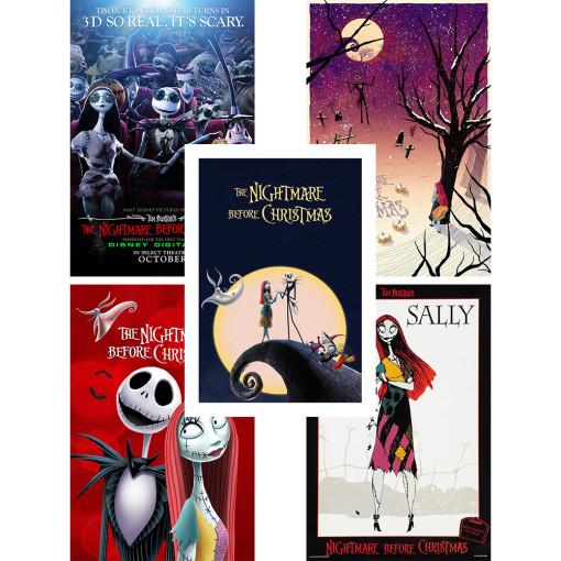 팀버튼의 크리스마스 악몽 브로마이드 인테리어 화장실 데코스티커 실내 거실벽면 애니포스터