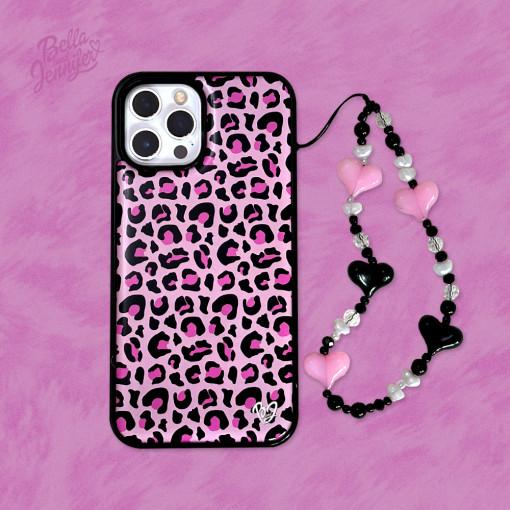 [MADE] 핑크 호피 케이스 갸루 y2k 스트랩 키링 세트 에폭시 범퍼 아이폰 갤럭시