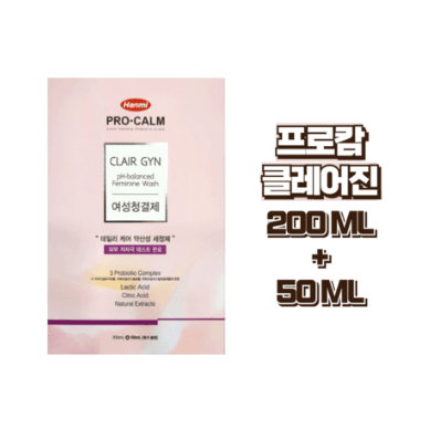 한미약품 프로캄 클레어진 여성청결제 200ml + 50ml 세트, 250ml, 1개