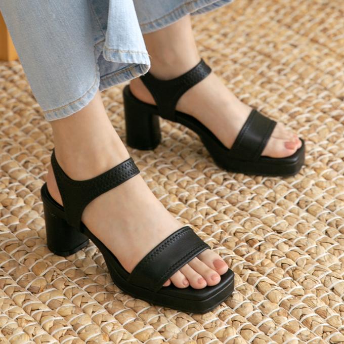 밀착핏 가보시 스판 샌들(7.5cm)