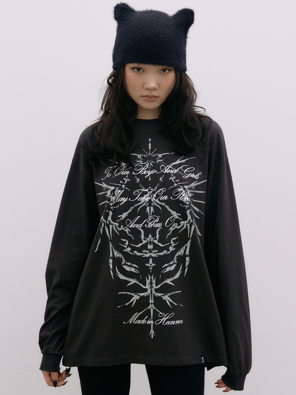 Heaven T Shirt Charcoal