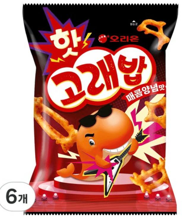 오리온 핫 고래밥 매콤양념맛, 56g, 6개 - 기타과자 | 쿠팡