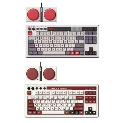 8BitDo 레트로 기계식 키보드 유무선 핫스왑 87키 그레이 (재고보유)